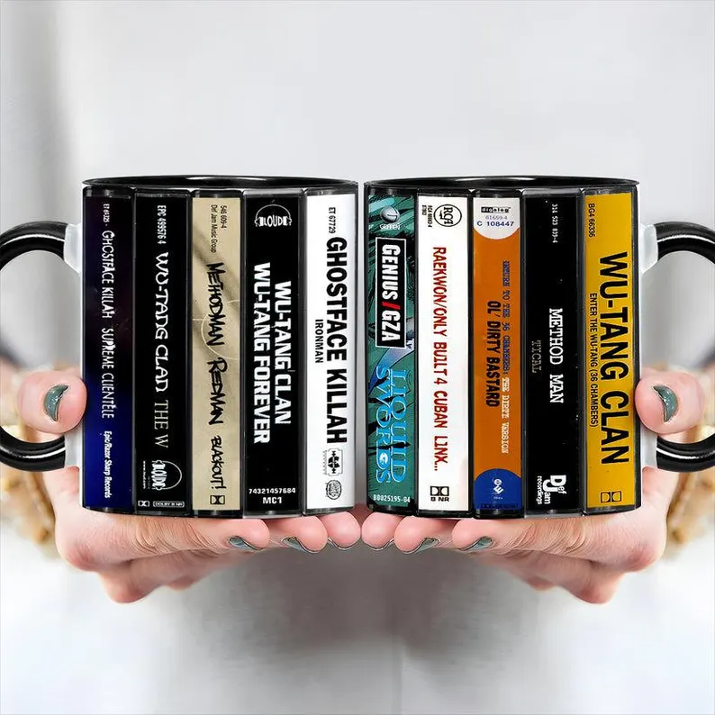Wu-tang Clan Albums Cassette Collection Retro Accent Mug