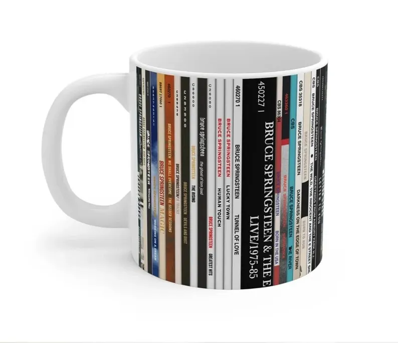 Bruce Springsteen Vinyl Albums Collection Coffee Mug