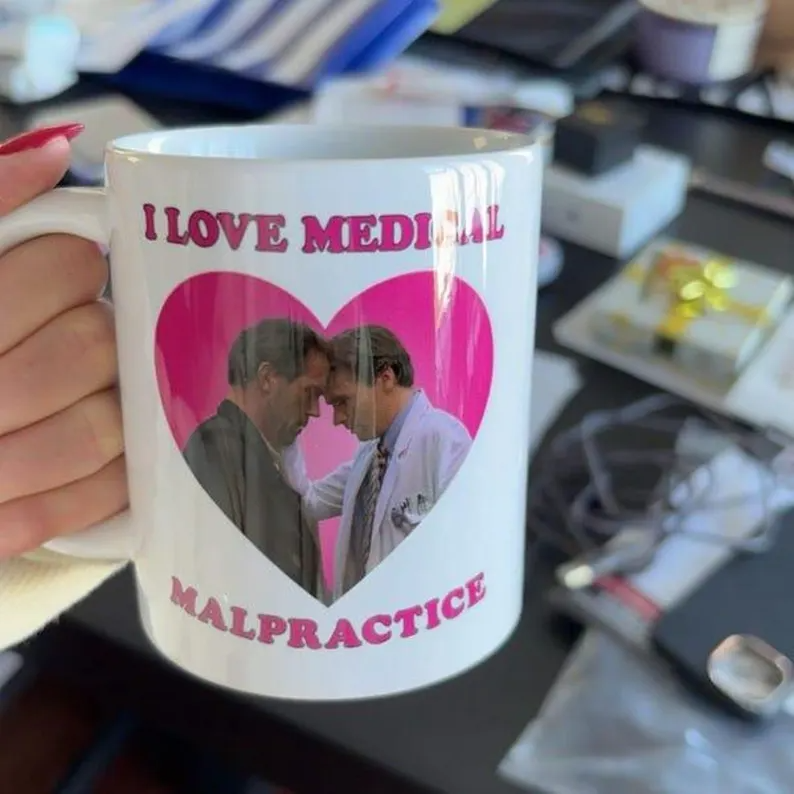 House and Wilson I Love Medical Malpractice Mug, Dr House House Mg Mug