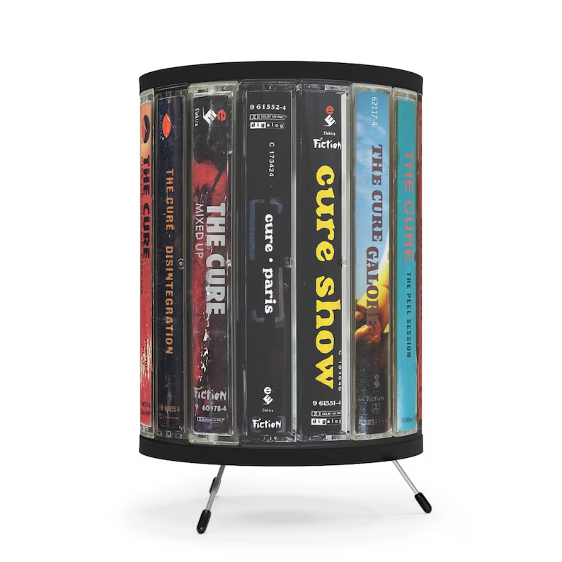 Cool The Cure Cassette Tapes Table Lamp