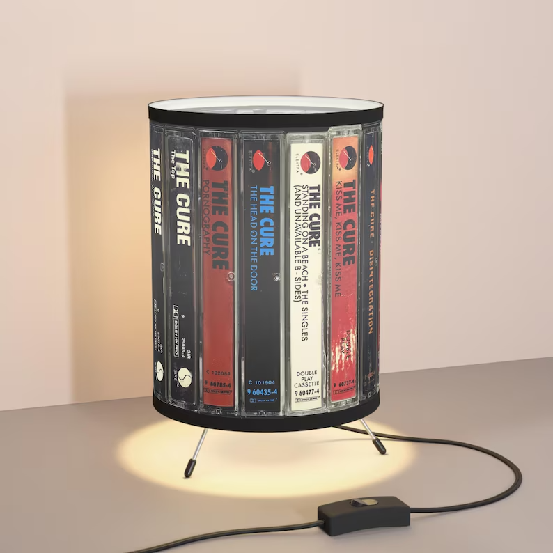 Cool The Cure Cassette Tapes Table Lamp