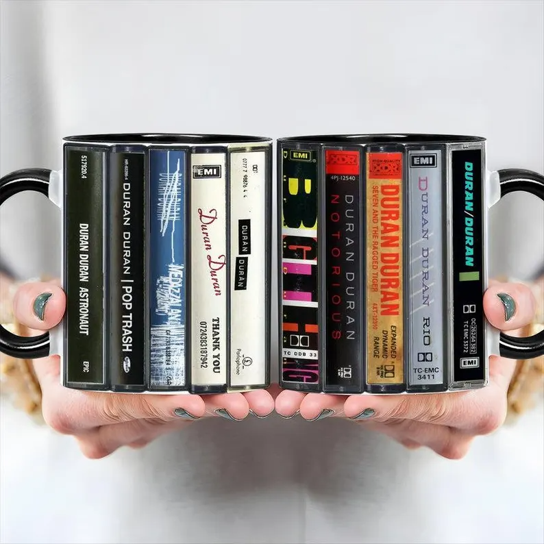 Duran Duran Albums Cassette Retro Collection Accent Mug