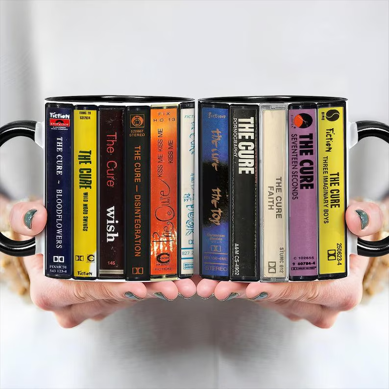 The Cure Albums Cassette Retro Collection Accent Mug