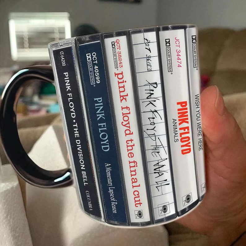 Pink Floyd Albums Cassette Retro Collection Accent Mug